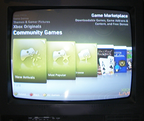Community Games tab